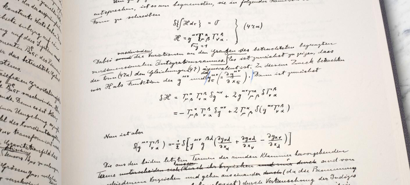 equation 47 of the facsimile of Albert Einstein